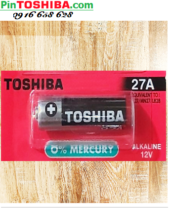 Pin Remote 12v; Pin 12v; Pin Toshiba A27 (27A,A27S,27AE, LR27, DL27) Alkaline chính hãng